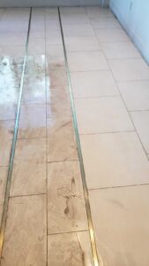 tile and grout cleaning at Treasures on the bay