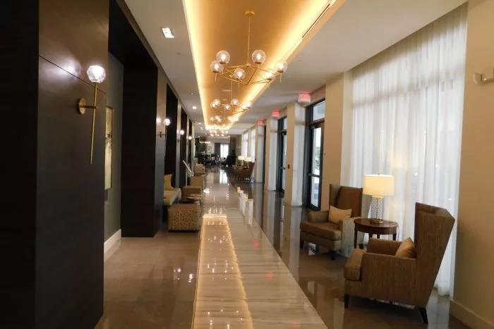 residential clean lobby